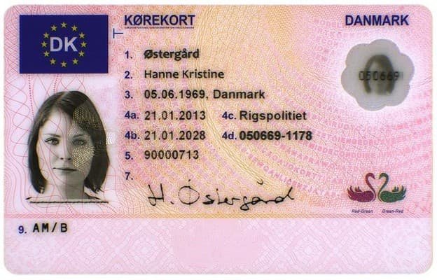 Danish driver's license