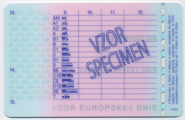 Slovenský vodičský preukaz-front.jpg