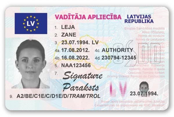 latvian driving licence